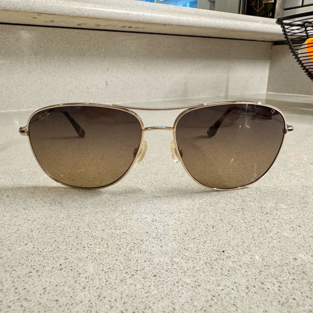 Maui Jim Gold frame Cliff House Polarized sunglasses